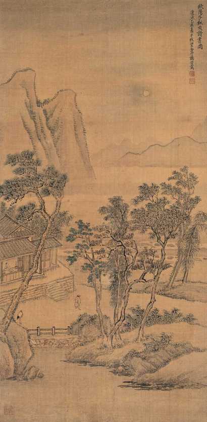杨晋 乙未（1715年）作 山水 立轴
